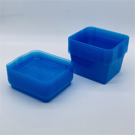Plastic Lidded Storage Container Set of Seven
