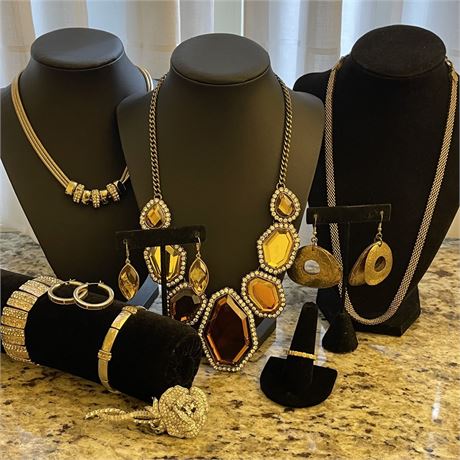 Gold & Silver Toned Jewelry Grouping