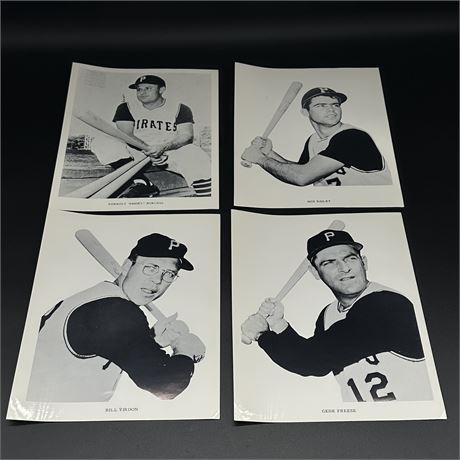 Pittsburgh Pirates Photos - Bill Virdon, Gene Freese, Forrest Burge, Bob Bailey