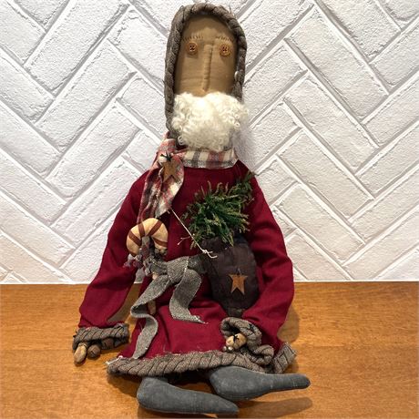 Primitive Decorative Santa Doll - 2.5 ft. tall