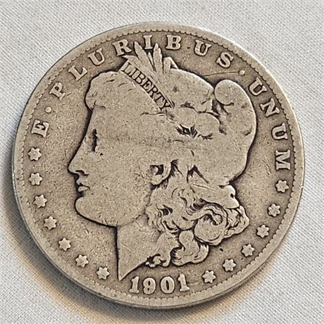 1901 O Morgan Silver Dollar