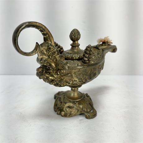 Rare Antique Alladin Oil Lamp Cigar Lighter