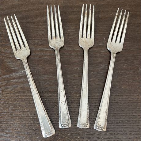 (4) Sterling Silver Forks