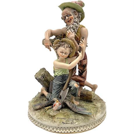 1900s Tiziano Galli Signed Italy Sculpture