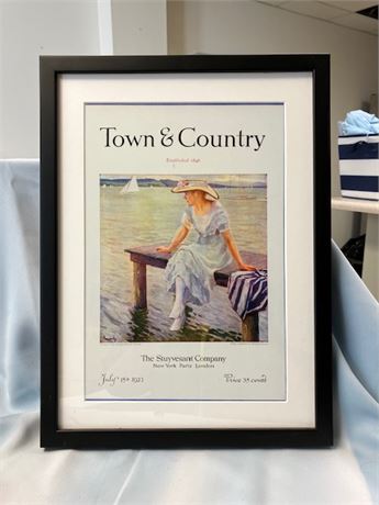 Framed Picture of a Women from Town & Country-Stuyvesant Company 1923