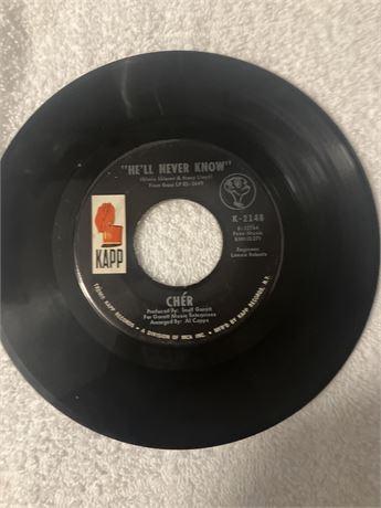 45 RPM vinyl single by Cher, released on Kapp Records. The A-side features the s