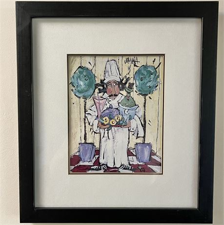 Signed Joanna "Topiary Lounge" Framed Print