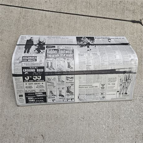 1968 Aluminum Print for news paper