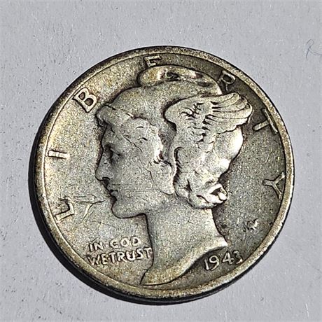 1943 Mercury dime Silver