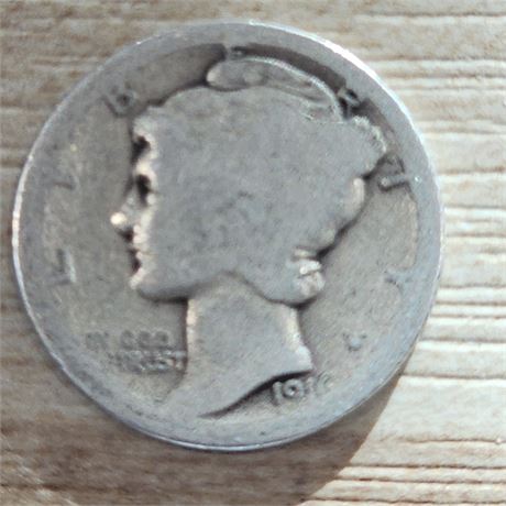 1916 Mercury Dime Silver