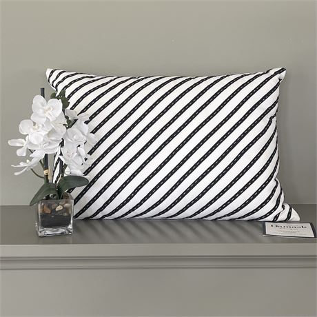 Potted Artificial Flower w/ NWT Charter Club Damask Decorative Pillow