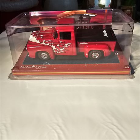 Ertl 1956 Ford F-15 True Value Hot Rod Pickup Truck diecast model.