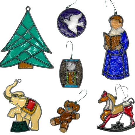 Grouping of Christmas Stained Glass