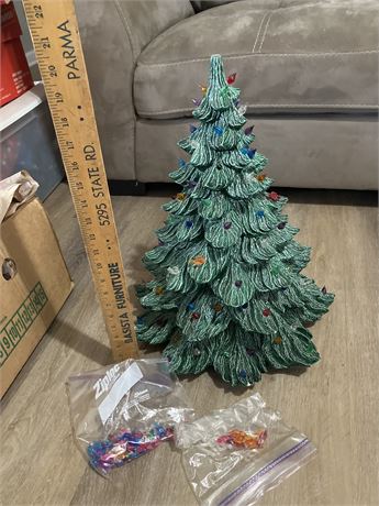 Vintage Style Ceramic Christmas Tree 16 “inch Tall