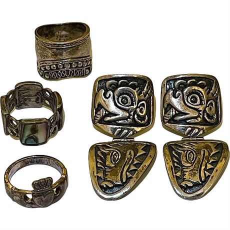 Vtg 925 Sterling Silver Jewelry