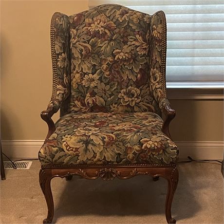 Very Nice Woodmark Floral Upholstered Accent Chair