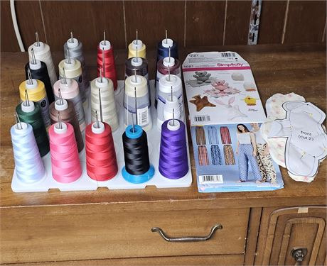 Embroidery Thread Lot & Patterns