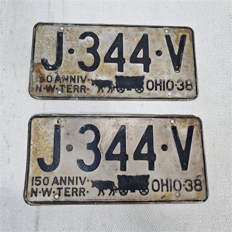 Vintage Metal License Plates