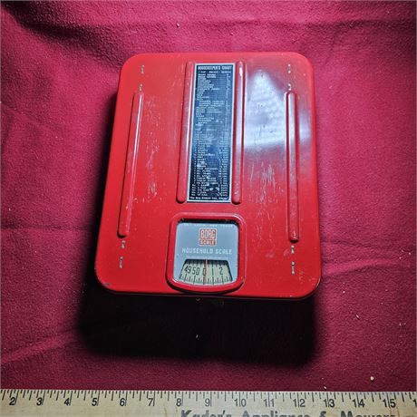 Borg household scale, likely from the 1950s.
