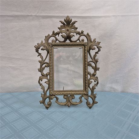 Antiq. Victorian Brass Picture Frame