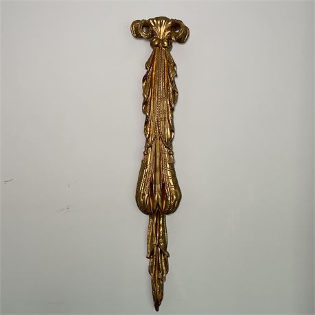 39" Long Vtg Wall Hanging Bow Decor