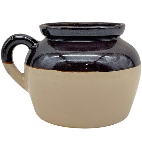Vtg Stoneware Bean Pot