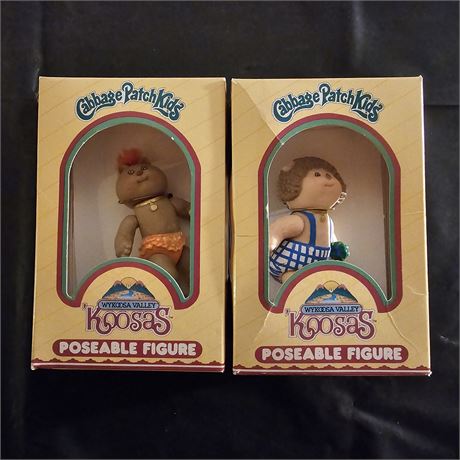 *NOS* Cabbage Patch Kids~Koosas Posable Figures-(2) 1980's