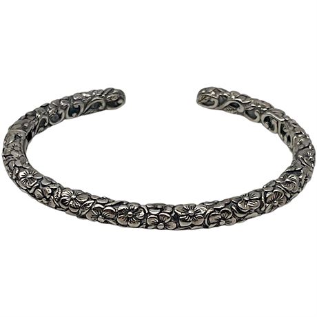 Sterling Silver JAI by John Hardy Hinged Bangle Bracelet