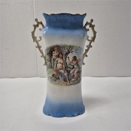 Antique Victoria Carlsbad Austria Porcelain Urn Vase