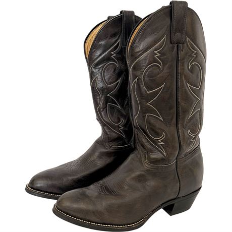 Vtg Abilene Leather Cowboy Boots - Size 9