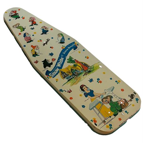 Vtg Disney Snow White and The Seven Dwarfs Toy Metal Folding Ironing Board