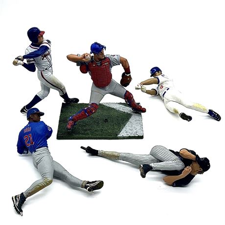 2000 to 2002 Major League Baseball Player Figurines with One Stand