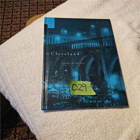 Book titled "in Cleveland: A guide to the city's finest". a guide or publicatio