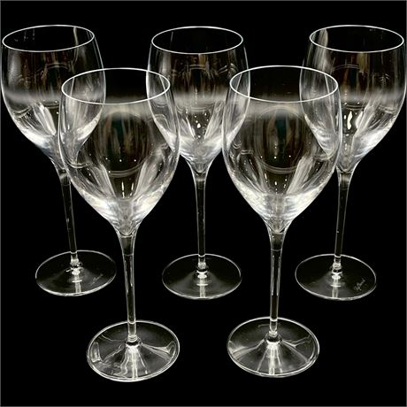 (5) Luigi Bormioli Italian Wine Glasses