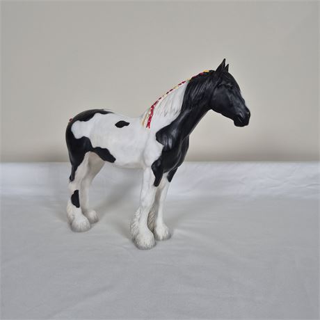 Rare Signed Vtg North Light Clydesdale Figurine