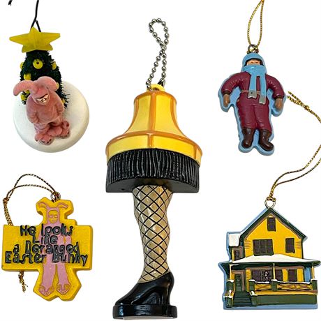 A Christmas Story Leg Lamp, The Parker House, & Ralphie Ornaments