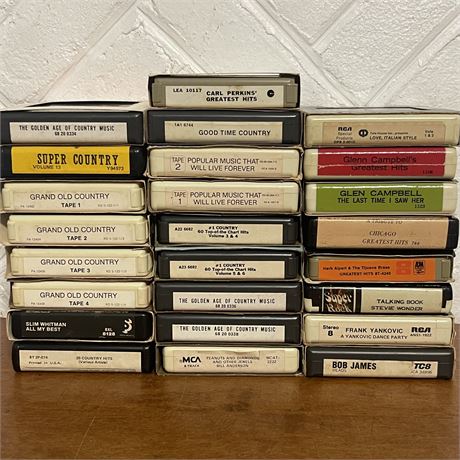25 various 8 tracks