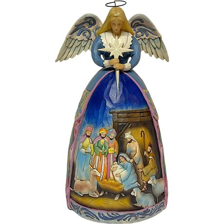 Jim Shore Heartwood Creek "A Star Shall Guide Us" Angel Figurine