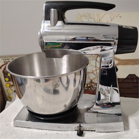 Sunbeam Mixmaster stand mixer.