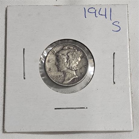 1941 S Mercury Dime Silver