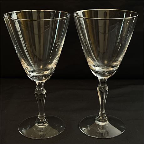 Fostoria Engagement Crystal Water Goblets