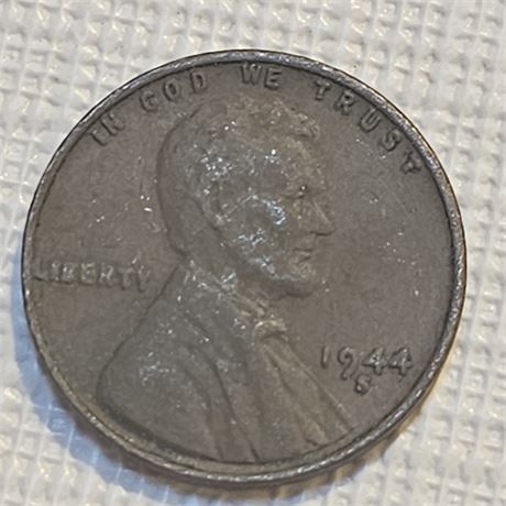 1944 S  Lincoln Wheat Penny,