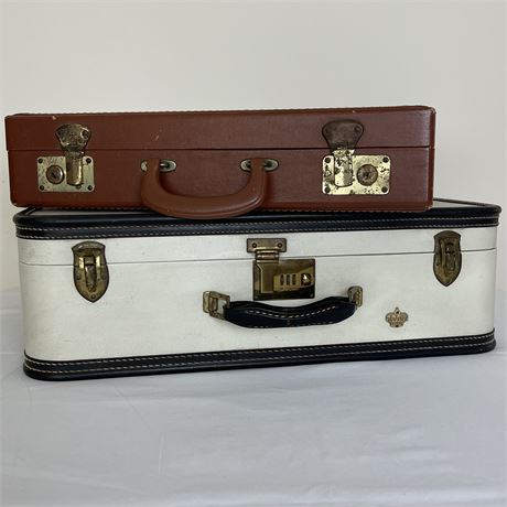 Vintage King Size Kessler Combination Briefcase w/ No Brand Briefcase