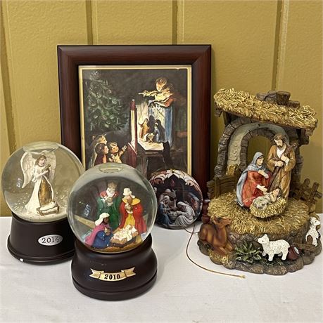 The Holy Family Musical Water Globes, Music Box, Framed Art Print & Ornament