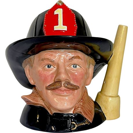 Large Royal Doulton "The Fireman" Toby Jug