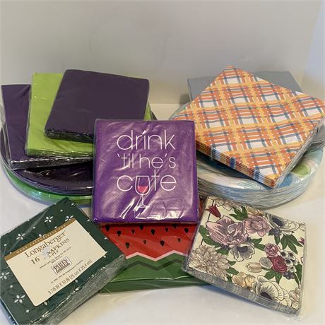 Sealed Paper Plates and Napkins