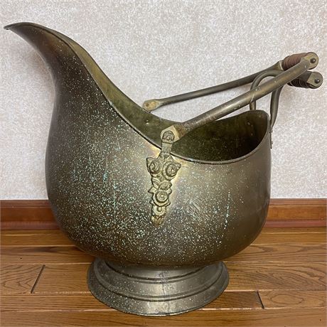 Vtg Copper Coal Scuttle
