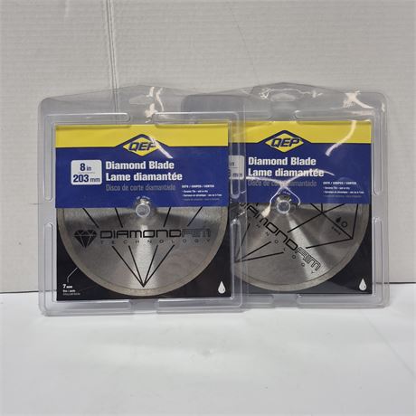 NIB QEP Diamond Blade 8"