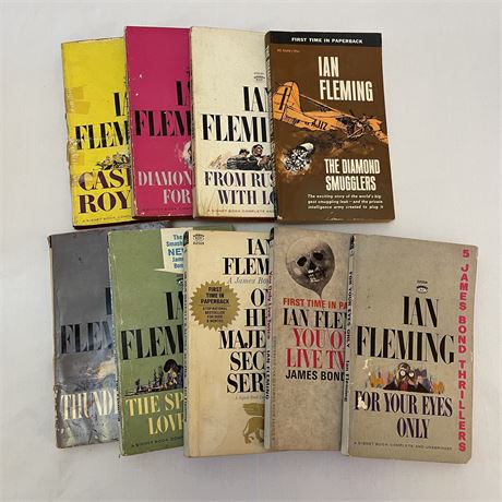 (9) Ian Flemming Books
