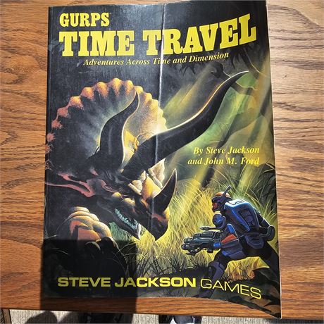 GURPS Time Travel Adventures Cross Time And Demension! Steve Jackson Games